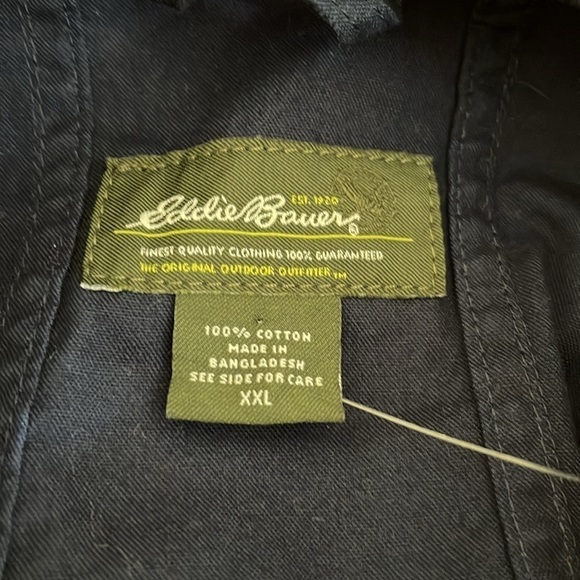 NWT Eddie Bauer Crop Jacket 3 Qtr Sleeve Atlantic Blue Size XXL - Picture 6 of 9